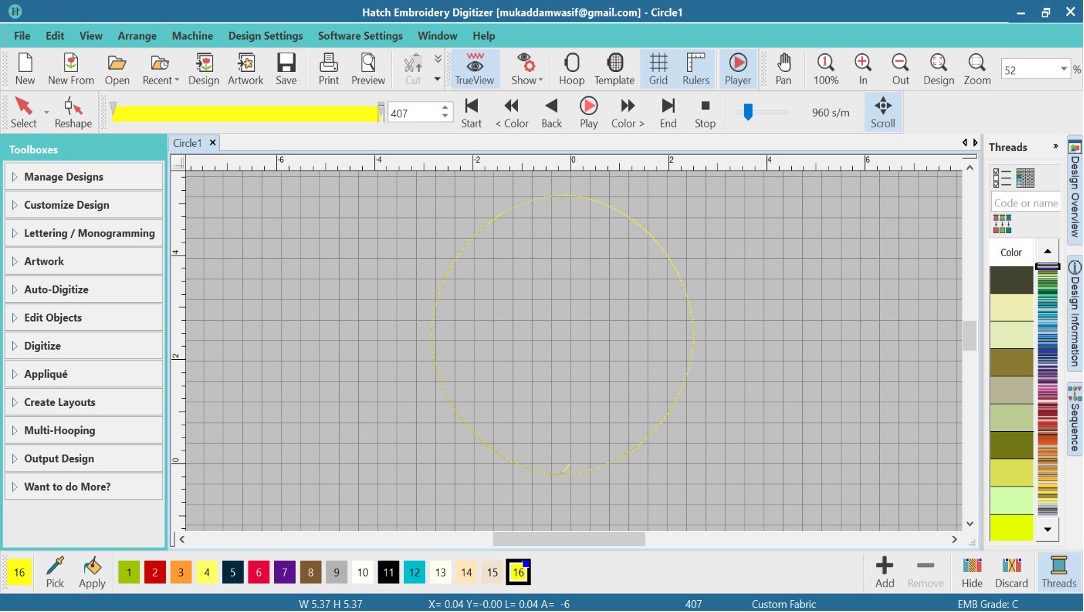 Programmable Embroidery: Fractal Designs in Thread Thumbnail