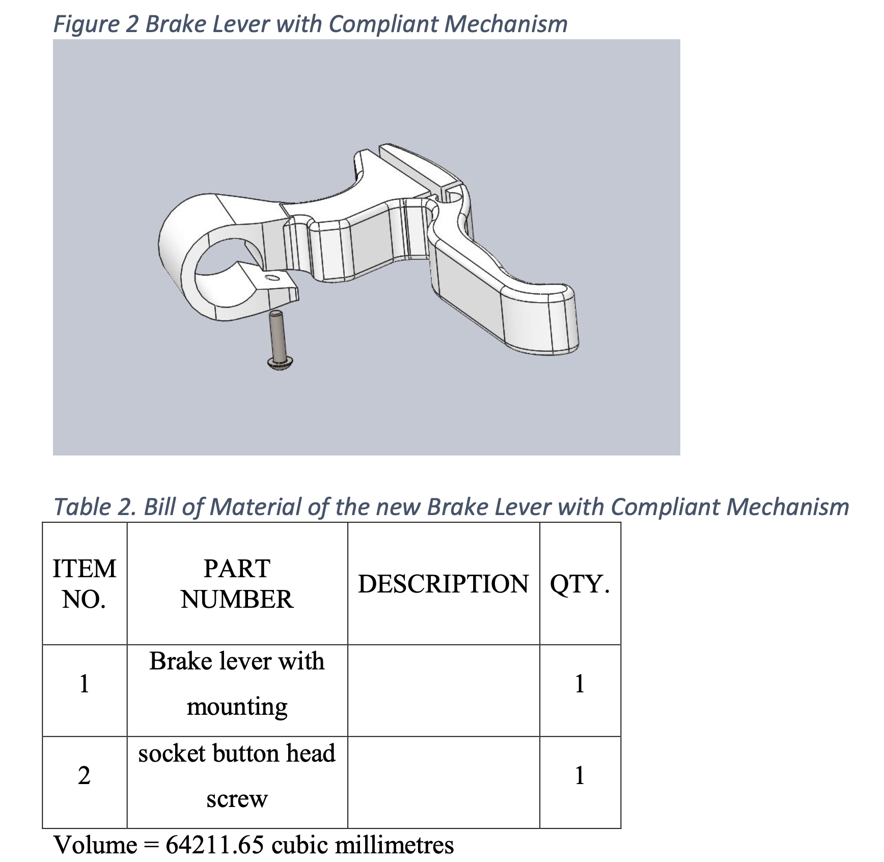 Analysis and Topology Optimization of New Brake Lever Design Thumbnail